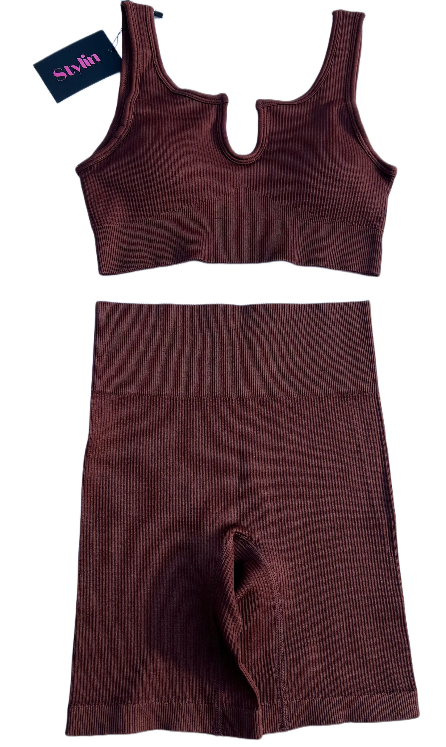 Dark Brown Short Set
