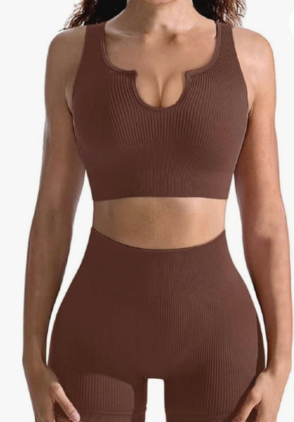 Dark Brown Short Set