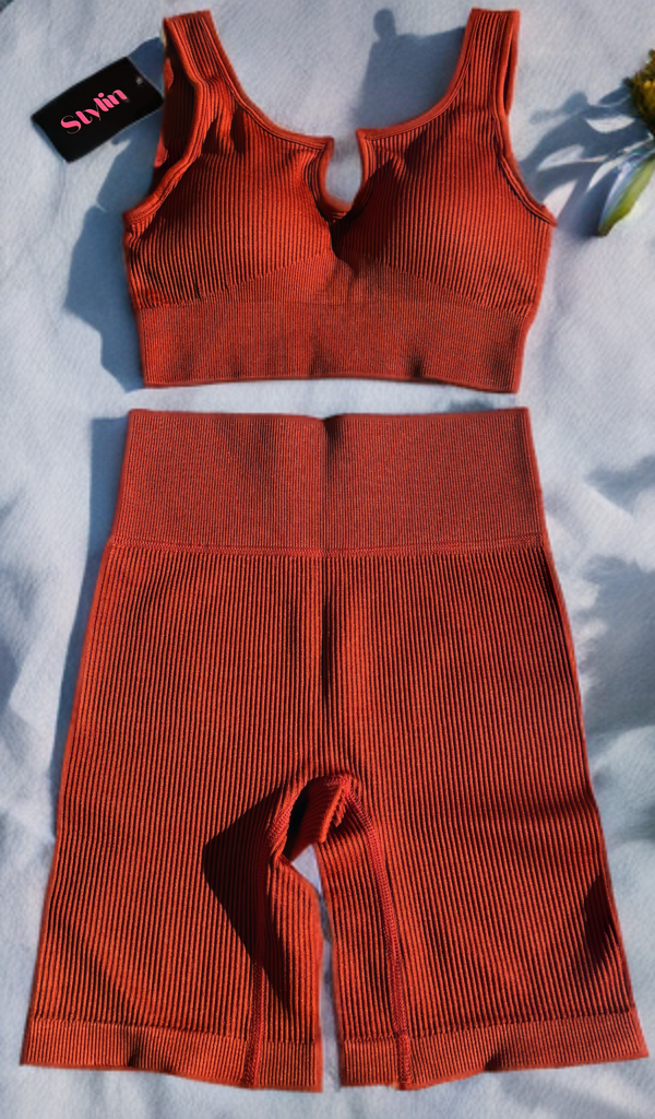 Orange Short Set