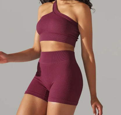 Burgundy Short Set