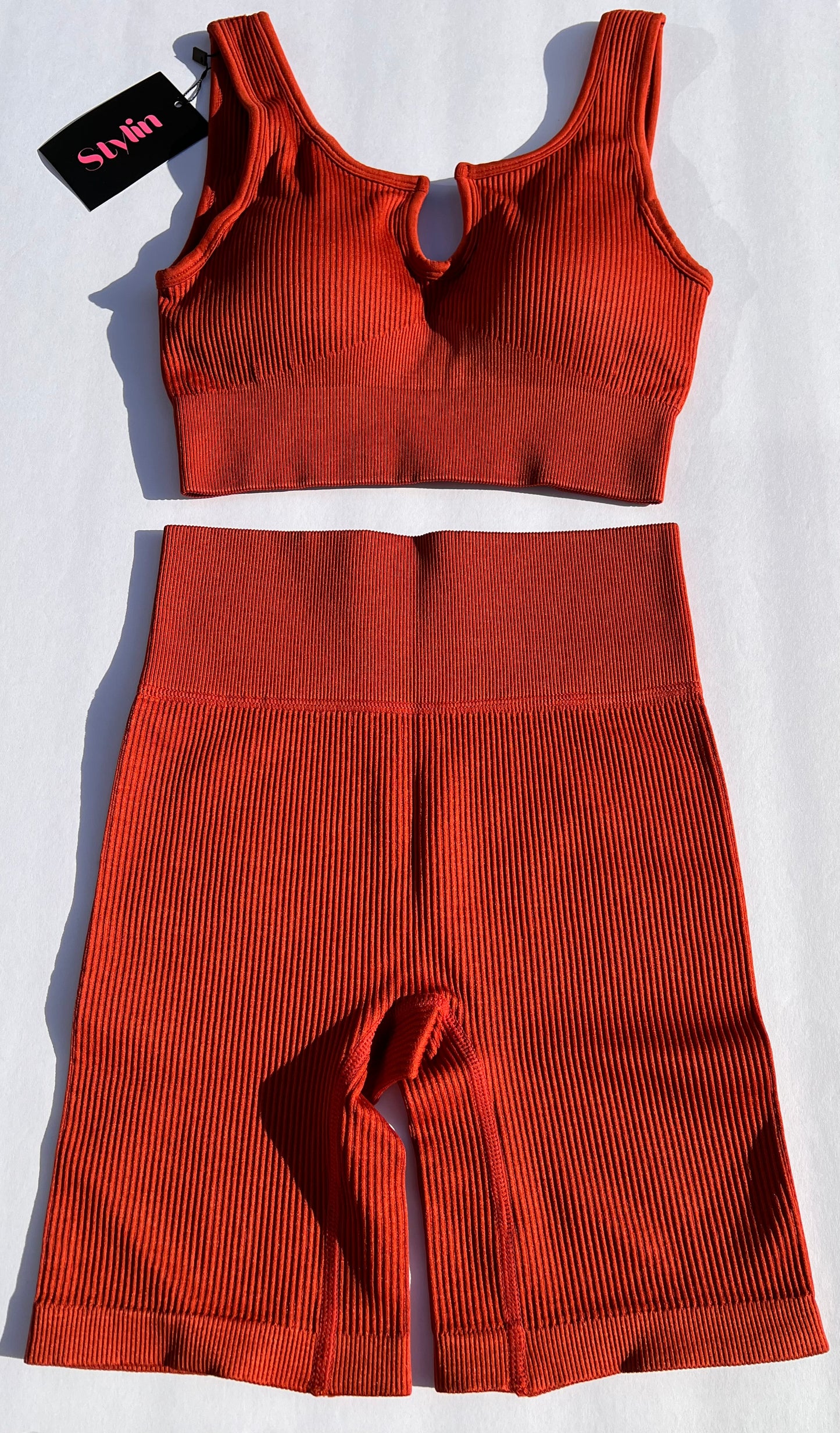 Orange Short Set